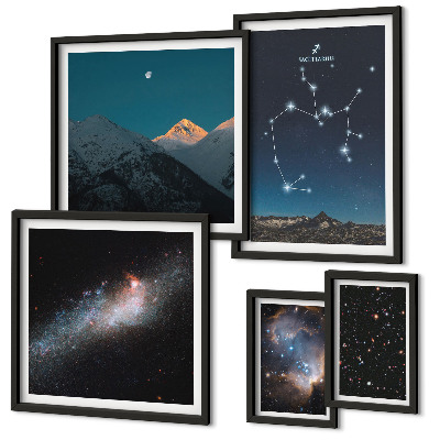 Gallery wall Cosmic landscapes of the galaxy