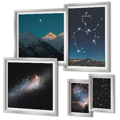 Gallery wall Cosmic landscapes of the galaxy
