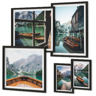 Gallery wall Lakes mountain landscape peace
