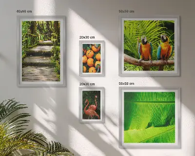 Tropical Nature Fruit Wall Art Set set of 5 pieces
