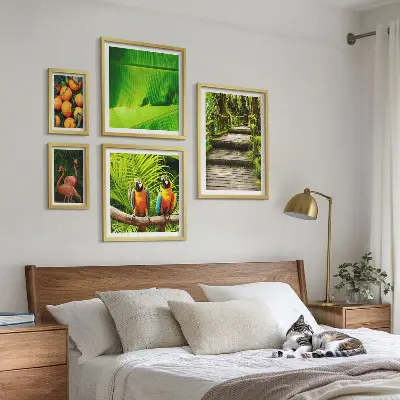 Tropical Nature Fruit Wall Art Set set of 5 pieces
