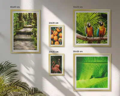 Tropical Nature Fruit Wall Art Set set of 5 pieces