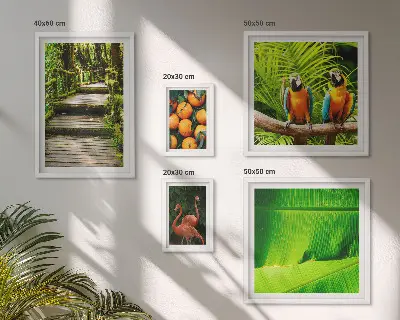 Tropical Nature Fruit Wall Art Set set of 5 pieces