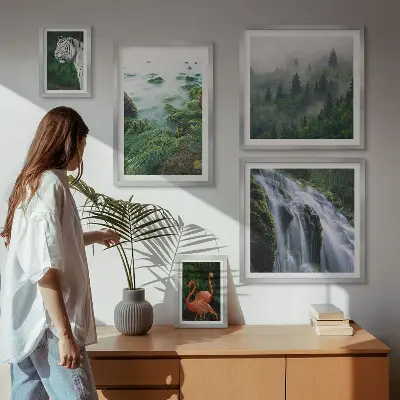 Gallery wall set featuring nature, wildlife, and landscape photography