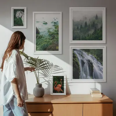 Gallery wall set featuring nature, wildlife, and landscape photography