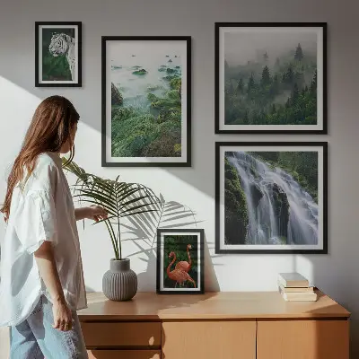 Gallery wall set featuring nature, wildlife, and landscape photography