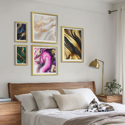 Framed photo set Abstract modern patterns