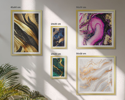 Framed photo set Abstract modern patterns
