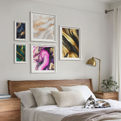 Framed photo set Abstract modern patterns