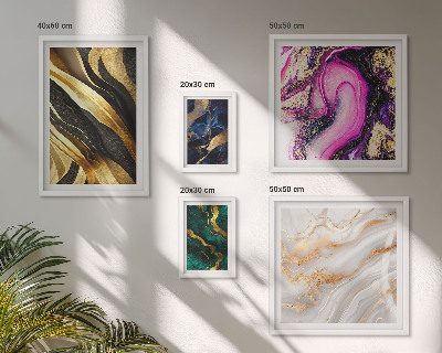 Framed photo set Abstract modern patterns