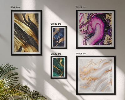 Framed photo set Abstract modern patterns