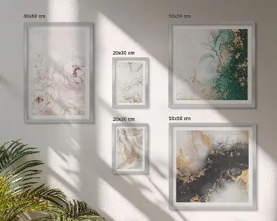 Floral Accents Abstract Elegance Wall Art set of 5 pieces