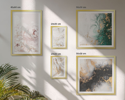 Set of 5 wall art pieces Floral accents abstract elegance