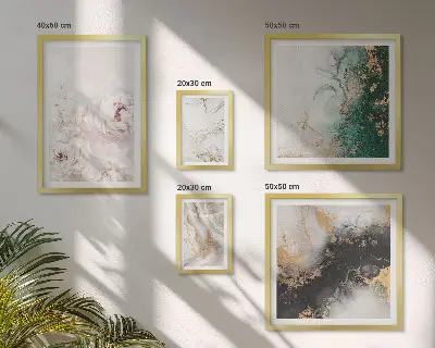 Floral Accents Abstract Elegance Wall Art set of 5 pieces
