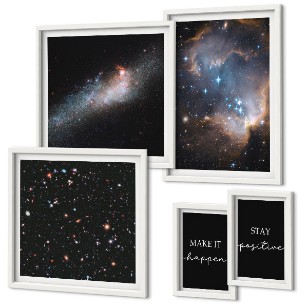 Gallery wall Cosmic inspirations motivation