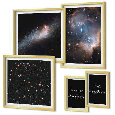 Gallery wall Cosmic inspirations motivation