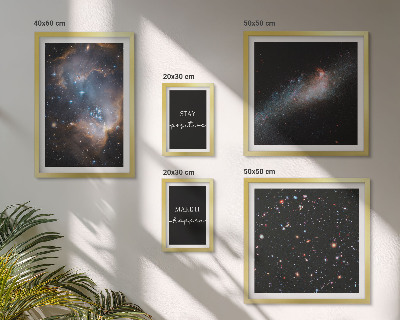 Gallery wall Cosmic inspirations motivation