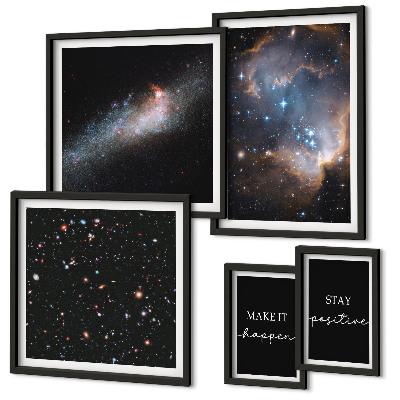 Gallery wall Cosmic inspirations motivation