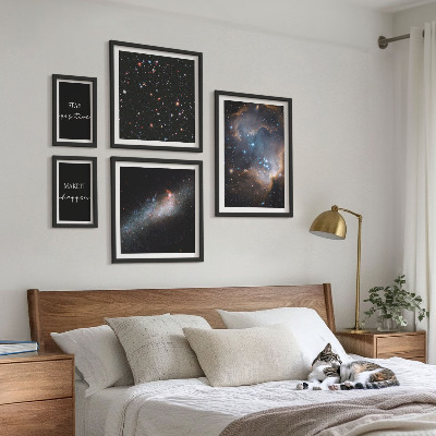 Gallery wall Cosmic inspirations motivation