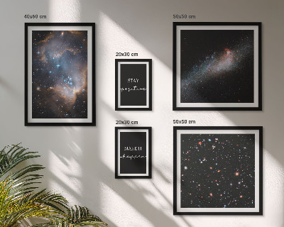 Gallery wall Cosmic inspirations motivation