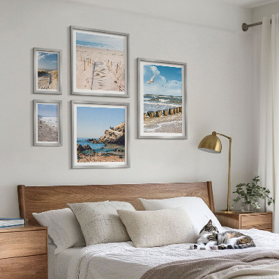 Set of 5 wall art pieces Seaside beach landscapes