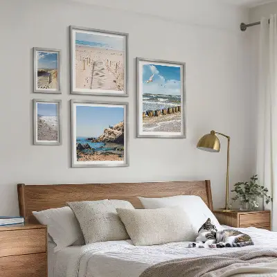 Seaside beach landscape wall art set of 5 pieces