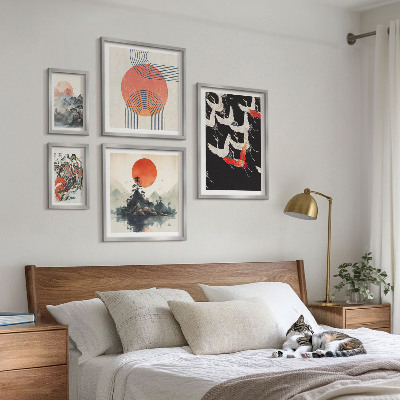 Gallery wall Japanese art nature tradition