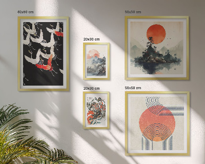Gallery wall Japanese art nature tradition