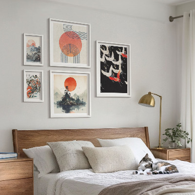Gallery wall Japanese art nature tradition