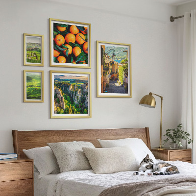 Set of 5 wall art pieces Charming rural landscapes