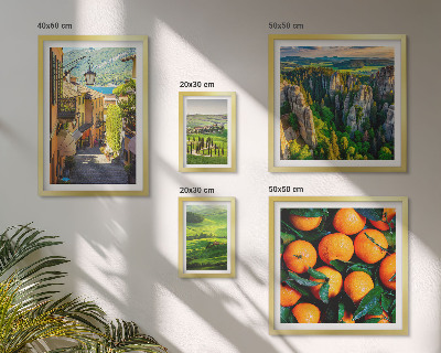 Set of 5 wall art pieces Charming rural landscapes