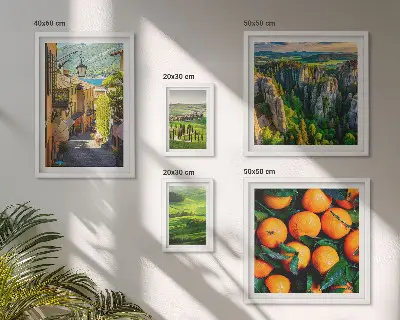 Charming rural landscapes wall art set of 5 pieces
