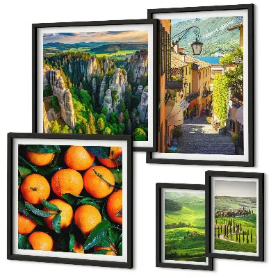 Charming rural landscapes wall art set of 5 pieces