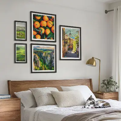 Charming rural landscapes wall art set of 5 pieces