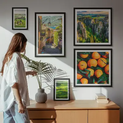 Charming rural landscapes wall art set of 5 pieces