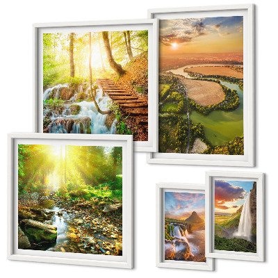 Gallery wall Landscapes waterfalls valleys