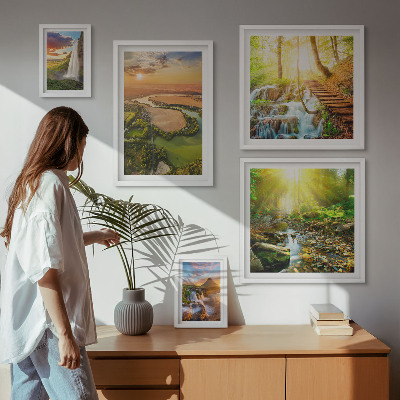 Gallery wall Landscapes waterfalls valleys