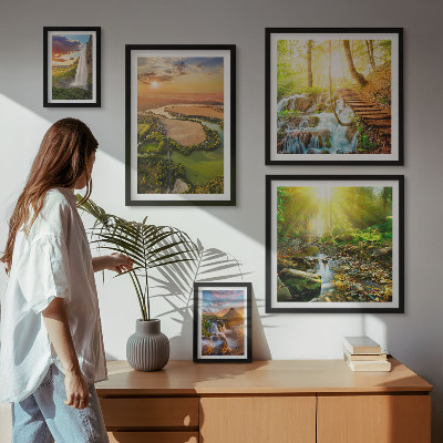 Gallery wall Landscapes waterfalls valleys