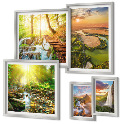 Gallery wall Landscapes waterfalls valleys
