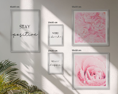 Gallery wall Motivational flower quotes