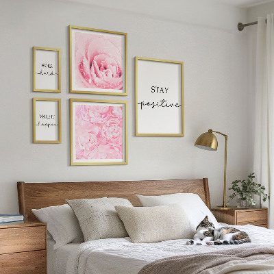 Gallery wall Motivational flower quotes