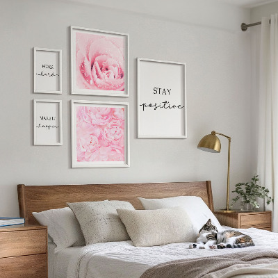 Gallery wall Motivational flower quotes