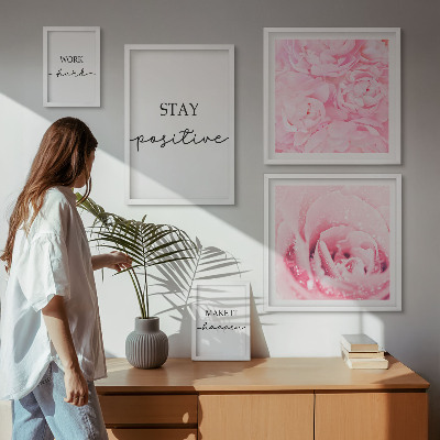 Gallery wall Motivational flower quotes