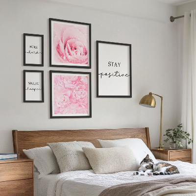 Gallery wall Motivational flower quotes