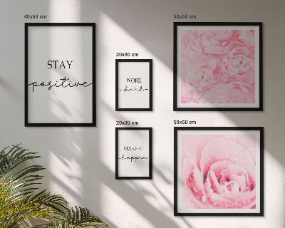 Gallery wall Motivational flower quotes