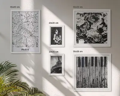 Gallery wall set elegant Parisian architecture design