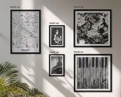 Gallery wall set elegant Parisian architecture design