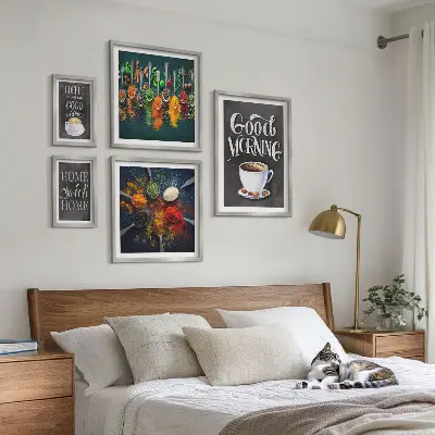 Coffee wall art set coffee beverage theme for enthusiasts