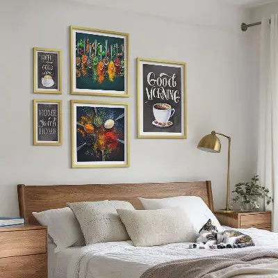 Coffee wall art set coffee beverage theme for enthusiasts