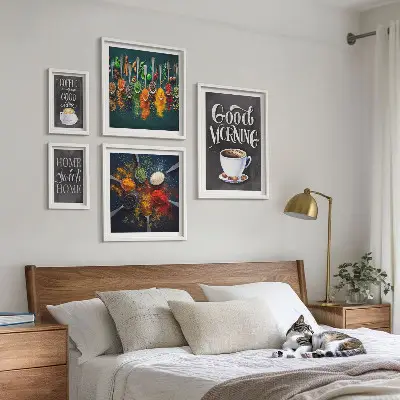 Coffee wall art set coffee beverage theme for enthusiasts
